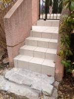 Rénovation d'escalier extérieur en carrelage dans le Var